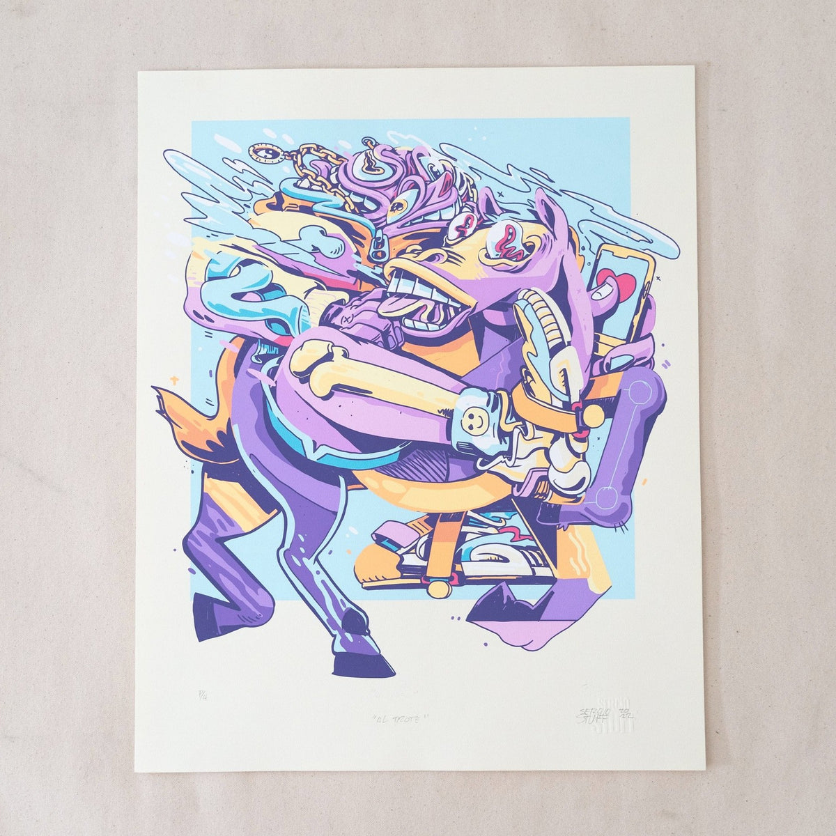 SERGIO STUFF - "Al Trote" Print