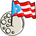 Sticker Boricua en la Luna